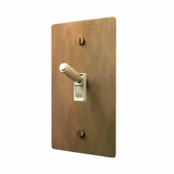 Aged Brass Toggle Light Switch