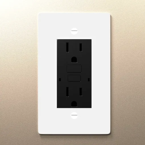 White Brass Electrical Outlet - Image 4