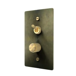 Antique brass toggle dimmer switch