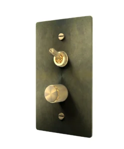 Antique brass toggle dimmer switch