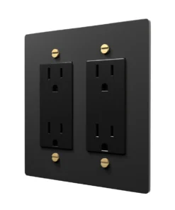 Black brass outlet