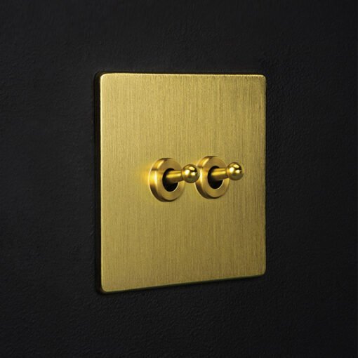 Copper Gold Panel Retro Brass Toggle Switch