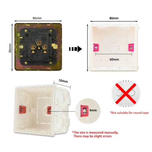 Toggle Switch Grey Stainless Steel Panel - Image 7