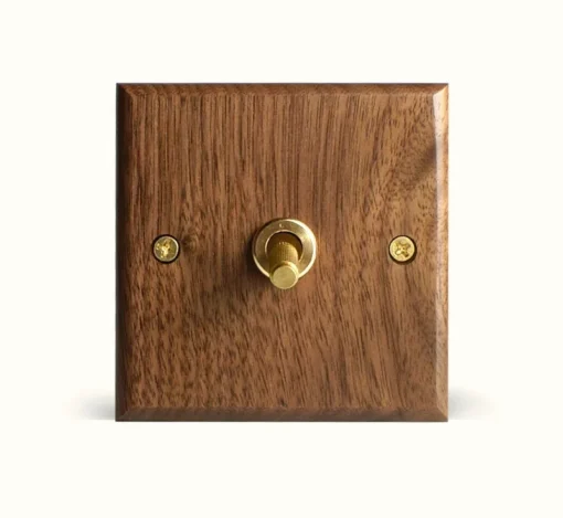 Black Walnut Wood Toggle Switch