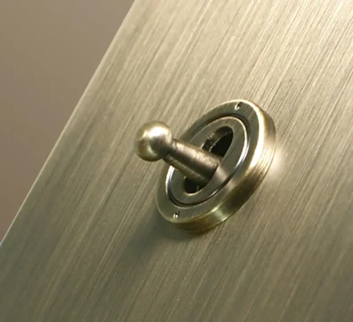 Bronze Toggle Switch - Brushed Panel - Image 2