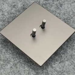 Toggle Switch Grey Stainless Steel Panel