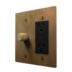 Dimmer and GFCI outlet combo