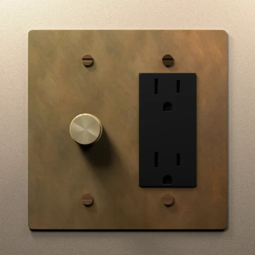 Dimmer outlet combo