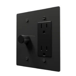 Dimmer outlet combo