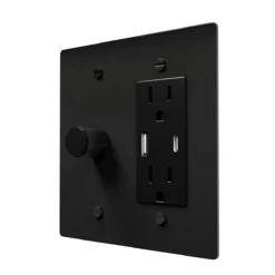 dimmer + USBc outlet combo