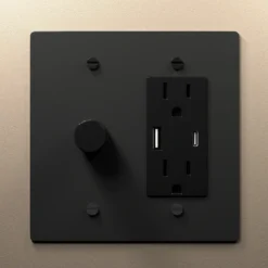 dimmer + USBc outlet combo