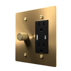 dimmer + USBc outlet combo