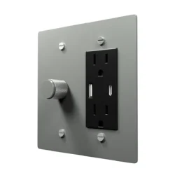 dimmer + USBc outlet combo