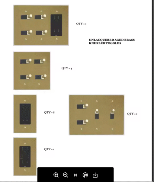 15 custom plates unlacquered aged brass - Image 2